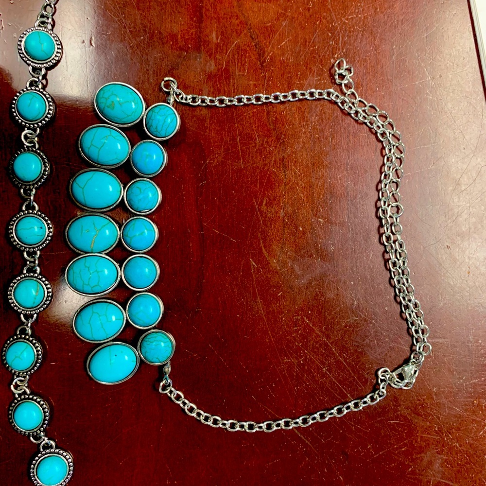 Faux turquoise set